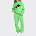 thumbnail image 2 of BLVB Girls Boys 2 Piece Tracksuit Sweatsuits Sets Star Print Hooded Sweatshirt and Jogger Sweatpants Clothing Sets for Toddler Kids, 2 of 5