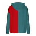 thumbnail image 5 of Yangnuo Womens Trendy Color Blocked Loose Hoodies 2025 Women's Fashionable Loose Casual Long Sleeved Sweatshirt Hooded Pocket Hoodie Solid Color Top, 5 of 5