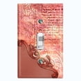 thumbnail image 1 of Metal Light Switch Plate Cover Blue Floral Damask Frame Honeycomb Trim DAM059, 1 of 13
