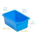 thumbnail image 2 of Scoop Front Plastic Storage Bins, 2 of 9