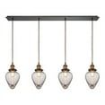thumbnail image 2 of Elk Home 46-Inch Wide Bartram Pendant, Contemporary, Antique Brass, 2 of 2