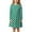 Dark Green, variant on Kiijoy Toddler Girls Polka Dots Print Long Sleeve Dress Casual Crew Neck T-Shirt Dress, Sizes 3-11