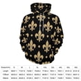 thumbnail image 2 of Gold & Black Fleur De Lis Oversized Hoodies for Women Pullover Womens Clothes with Pocket Mens Ultimate Pullover Hoodie Sweatshirt S-6XL, 2 of 8