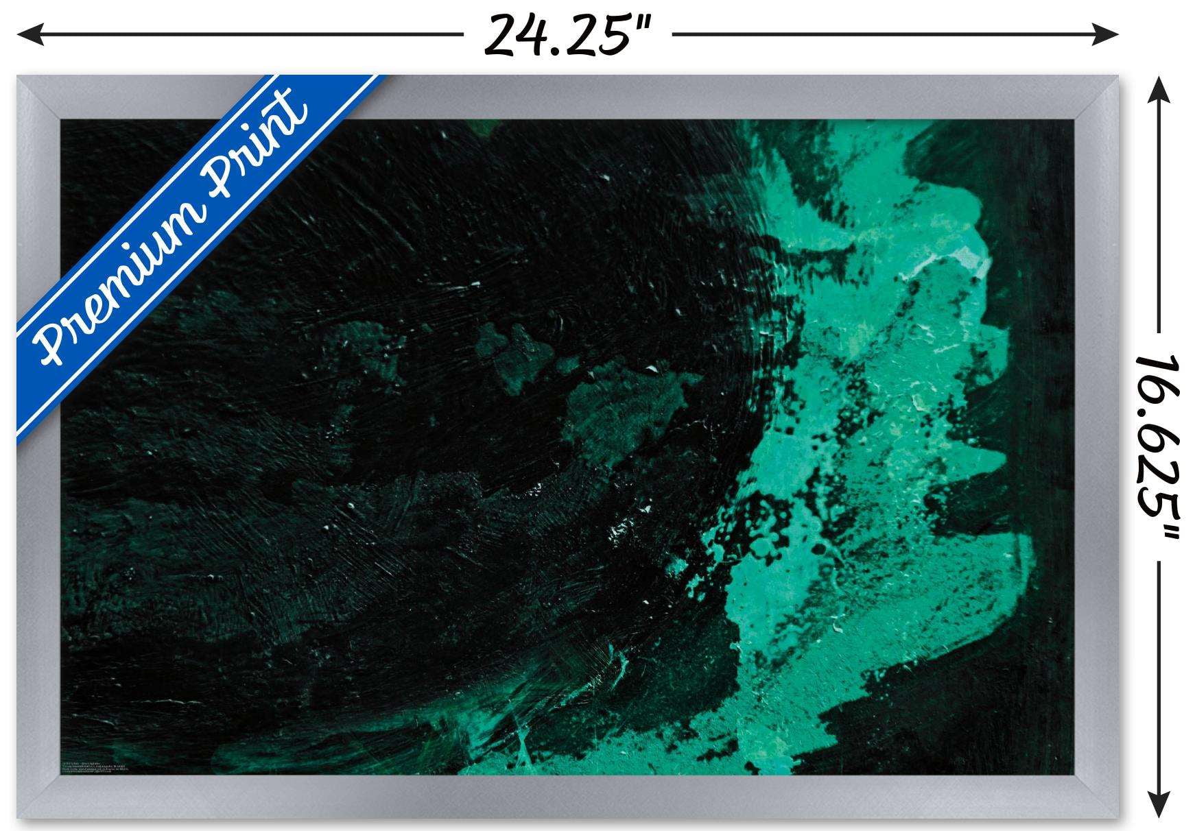 Urban - Green Splatter Wall Poster, 14.725" x 22.375", Framed