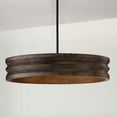 thumbnail image 4 of Capital Lighting 454041 Dunn 4 Light 30" Wide Drum Chandelier - Espresso Stain / Black, 4 of 6