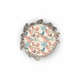 thumbnail image 5 of Asian Ottoman Cover, Japanese Nature, 2 Piece Slipcover Set with Ruffle Skirt for Square Round Cube Footstool Decorative Home Accent, Standard Size, Salmon Pale Green Blue, by Ambesonne, 5 of 5