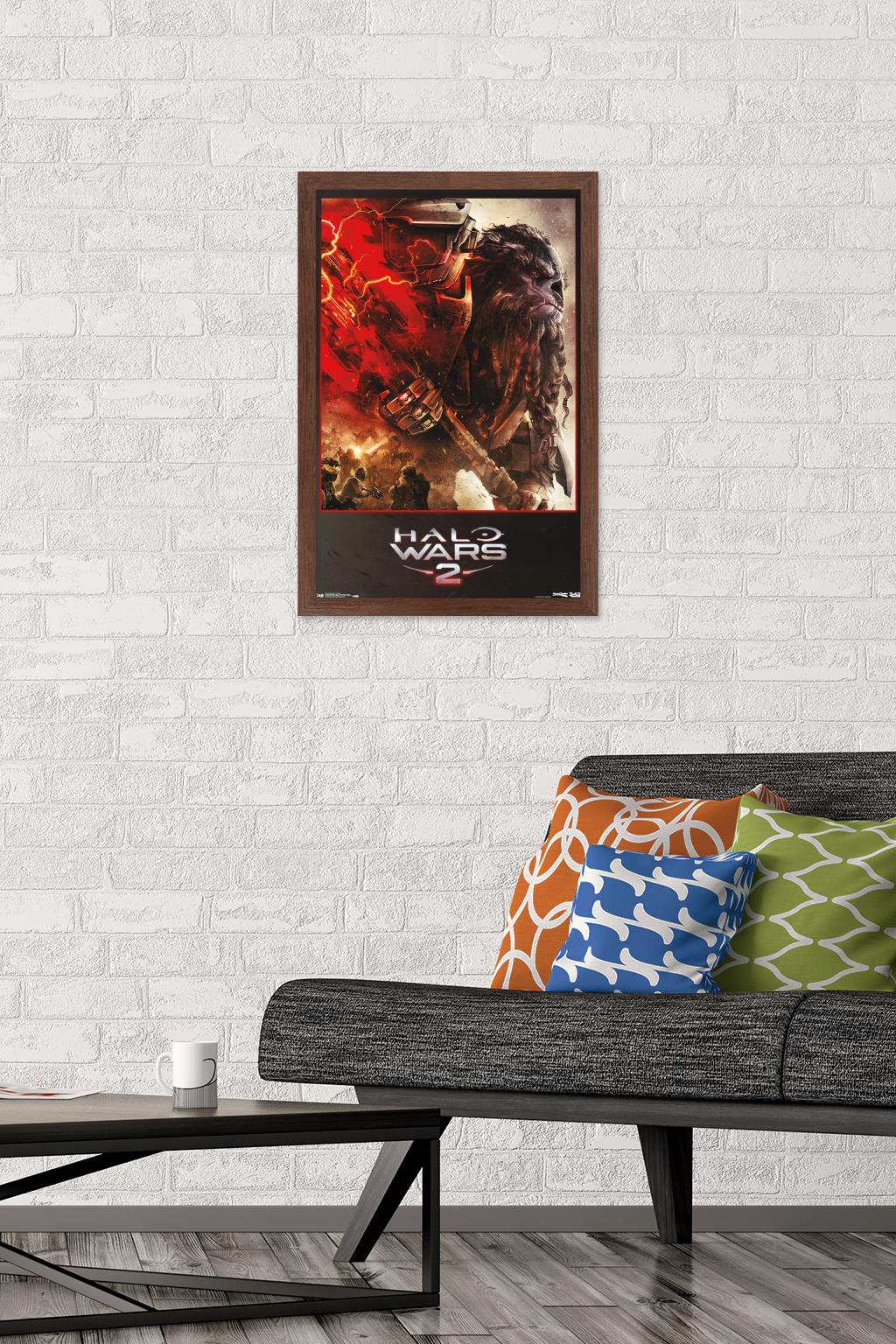 Halo: Halo Wars 2 - Face-Off Wall Poster, 14.725" x 22.375", Framed