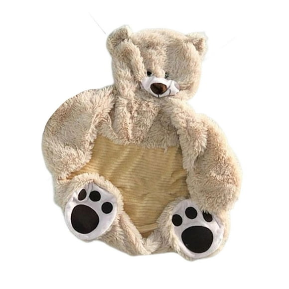 Plush Children Chair Cover 19 X 19 X 17.7 Inch Cuddly Chair Cover Animal Decorative Sofa Seat Cover Beanbag Cover for Living Room Bedroom Bear