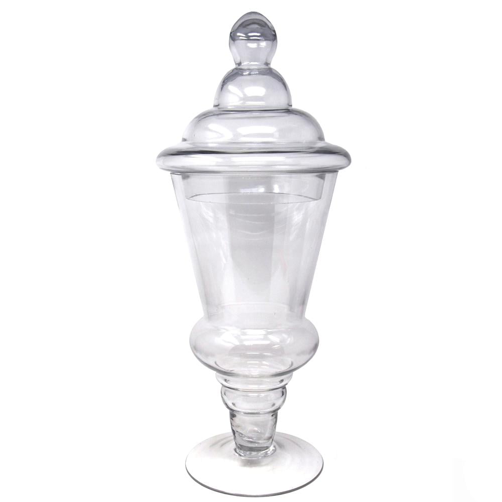 Clear Glass Apothecary Candy Jar, 21Inch, Lolly
