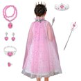 thumbnail image 4 of 7 piezas de disfraces de capa de princesa para fiesta de niña, 4 of 5