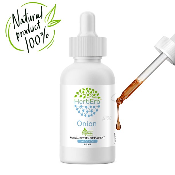 Onion Alcohol Herbal Extract Tincture, SuperConcentrated Organic Onion