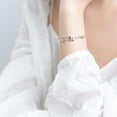 thumbnail image 2 of L.Karden Pulsera de plata para joyería de mujer,Pulsera de plata de ley S925 Pulseras de la amistad Pulseras lindas de estrellas para niñas,Regalo para mamá,Regalo para el día de la madre..., 2 of 5