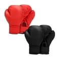 thumbnail image 4 of 2 pares de guantes de boxeo de cuero PU, guantes protectores de manos, guantes de boxeo, guantes de entrenamiento para entrenamiento Sanda, agarre MMA Niños, 4 of 8
