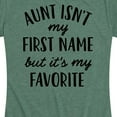 thumbnail image 3 of Instant Message - Aunt Isn't My First Name - Women's Short Sleeve Graphic T-Shirt, 3 of 6