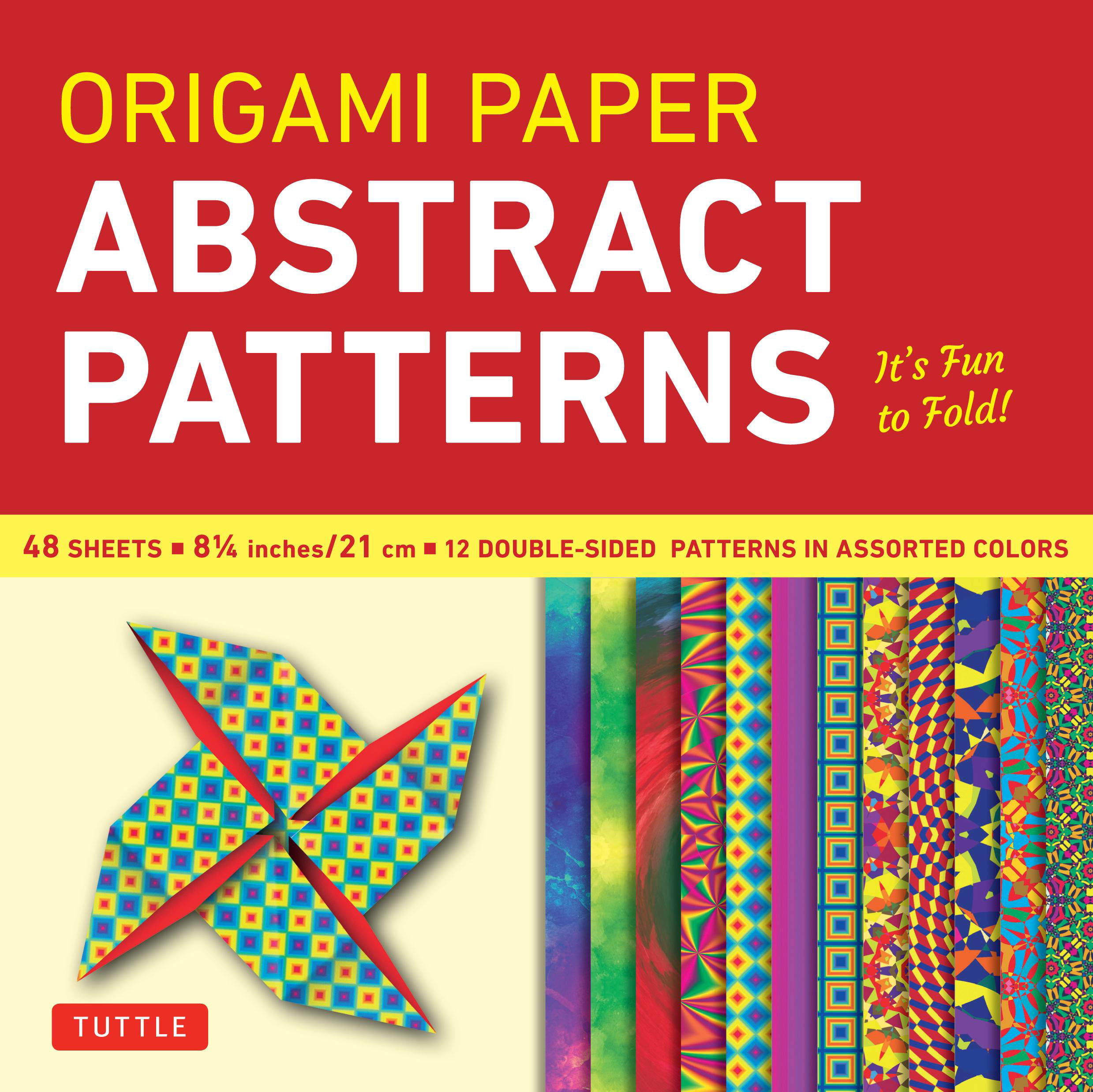 Origami Paper Abstract Patterns 8 1/4" 48 Sheets Tuttle Origami