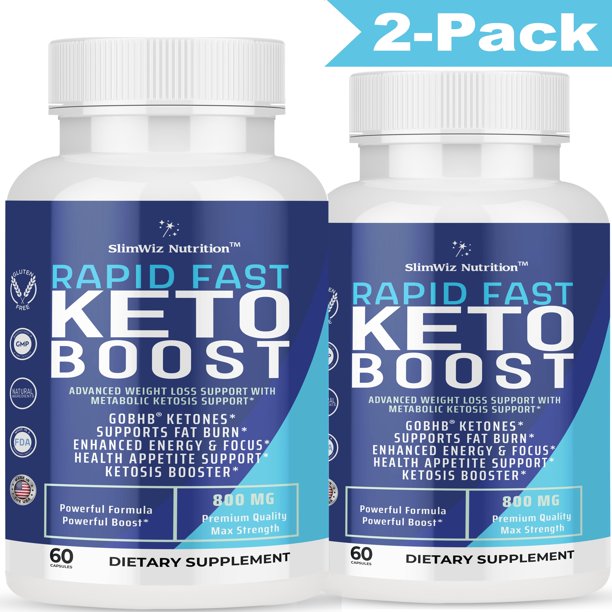 2Pack Rapid Pure Keto Pills With BHB For Optimal Fat