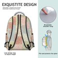 thumbnail image 5 of Pioneer Flower Floral Print Pattern Backpack for School, Cute School Bag with Adjustable Shoulder Straps and Padded Back, 15.3"x11"x7.1", 5 of 5