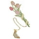 thumbnail image 2 of Cute Flower Embroidered Page Markers Lightweight Metal Bookmarks 17.5x3.5cm Green 1Pcs, 2 of 2