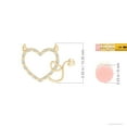 thumbnail image 3 of ANGARA Natural Diamond Devil Heart Pendant in 14K Yellow Gold for Women (Size-1mm | Color-G | Clarity-VS2) | April Birthstone, Birthday, Anniversary, Jewelry Gift for Women | Natural Diamond Necklace, 3 of 7