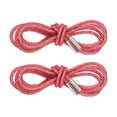 thumbnail image 1 of Uxcell 2 piezas de cordones de zapatos con rhinestones de 55" y cordones de diamante para reemplazo de zapatillas, rojo, 1 of 6