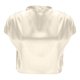 thumbnail image 4 of Mujeres Manga Corta Tops Casual Botón Sólido Cremallera Plegado Blusa Superior Poliéster, Manga Corta Señoras Moda para el Verano Y la Primavera, 4 of 6