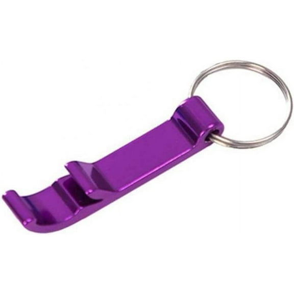 Bar Tools Drinkware Portable Beer Bottle Opener Keychain Pocket Aluminum Beer Bottle Opener Canned Wedding Party Gift Key Ring (Color : Purple)