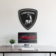thumbnail image 5 of LaModaHome Lamborghini Metal Car Emblem, 5 of 5