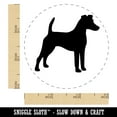 thumbnail image 2 of Smooth Fox Terrier Dog Solid Self-Inking Rubber Stamp Ink Stamper - Blue Ink - Small 3/4 Inch, 2 of 7