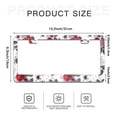 thumbnail image 6 of Gothic Red Roses and Spider Web License Plate Frames for Women Men Car Plate Holder Cover Metal Tag Aluminum Car Accessories Front Rear Plate Decor, 6 of 6