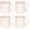4 pcs Mug Set, variant on 18 oz Coffee Mugs Set of 4, Modern Ceramic Coffee Cups Set with Handle, Large Coffee Mugs for , Latte, Milk, Cocoa, Rustic Matte , Microwave & Dishwasher Safe(Cream Mist)