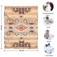 thumbnail image 4 of Colorful Geometric Striped Pattern Blanket,Comfortable Soft Flannel Throw Blanket,All Season,Warm Lightweight Blankets for Sofa Bed Couch Living Room Chair,30"x40", 4 of 4