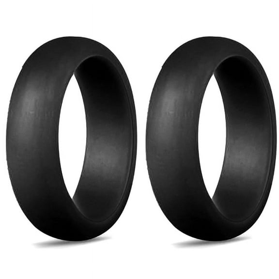 5.7mm Popular for Men Women Silicone Cool Rings Silicone Wedding Ring Environmental Outdoor Sports RingX2 4