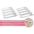 thumbnail image 2 of Paquete de 4 pestillos de seguridad para armarios de cocina con forma de U para bebés, 2 of 5