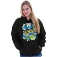 thumbnail image 3 of The Smurfs Gnap Attack Comic Book Hoodie Sweatshirt Women Men Brisco Brands S, 3 of 6
