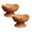 04# 2Pcs|Rattan Fruit Bowl, variant on New Rattan Fruit Bowl Bread Basket Woven Footed Bowl Round Pedestal Plate Dessert Display Platter Snack Serving Dish Tabletop Organizing Basket for Kitchen Counter