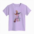 thumbnail image 4 of KPVEVIQ Toddler Halloween Shirt Kid Cute Witch Broomstick Tees Boys Girls Halloween Tops Clothes, 4 of 5