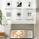 thumbnail image 5 of Reloj de pared digital con pantalla de temperatura y humedad | Reloj silencioso con pantalla a color y alimentación por USB/pilas para salón y dormitorio | Decoración moderna para el hogar, 5 of 8
