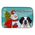 thumbnail image 1 of Carolines Treasures BB1866DDM Snowman With Saint Bernard Dish Drying Mat, 1 of 3