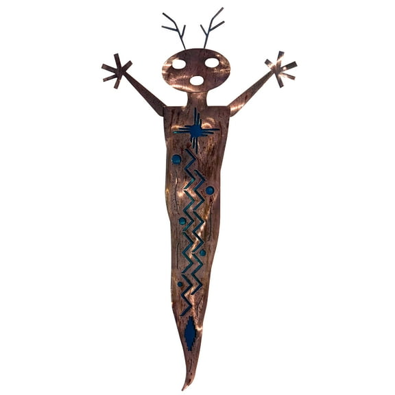 7055 Inc. Alien Shaman Metal Wall Art Home Decor Candy Teal 30.5 in