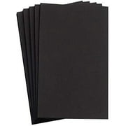 Hamilco 11x17 Black Cardstock Paper 80 lb Cover Card Stock 25 Pack