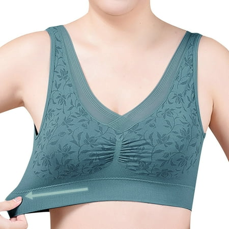 

PEASKJP Wireless Bras for Women Smooth Back Bras for Women Push Up Bras Everyday Bra Seamless Brassiere Setssiere Set Lingerie for Women L AG