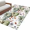 thumbnail image 6 of Green Pumpkin Kitchen Runner Rug 2.7x5 Washable Runners for Hallway Non Slip Thanksgiving Fallen Leaves Flower Fruit Large Area Rug Indoor Floor Carpet for Bathroom Laundry Entryway Bedroom, 6 of 8
