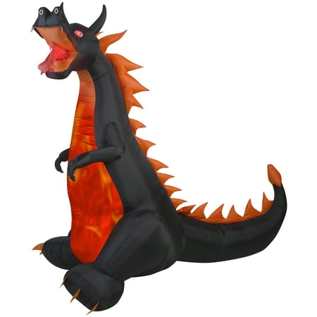 Fire and Ice Dragon Airblown Halloween Decoration