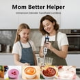 thumbnail image 5 of Liebe&Lecker Immersion Blender Handheld Cordless, 3 in 1 Cordless Hand Blender, 8 Speed Emulsion with Whisk Milk Frother for Soup Smoothie, 5 of 5