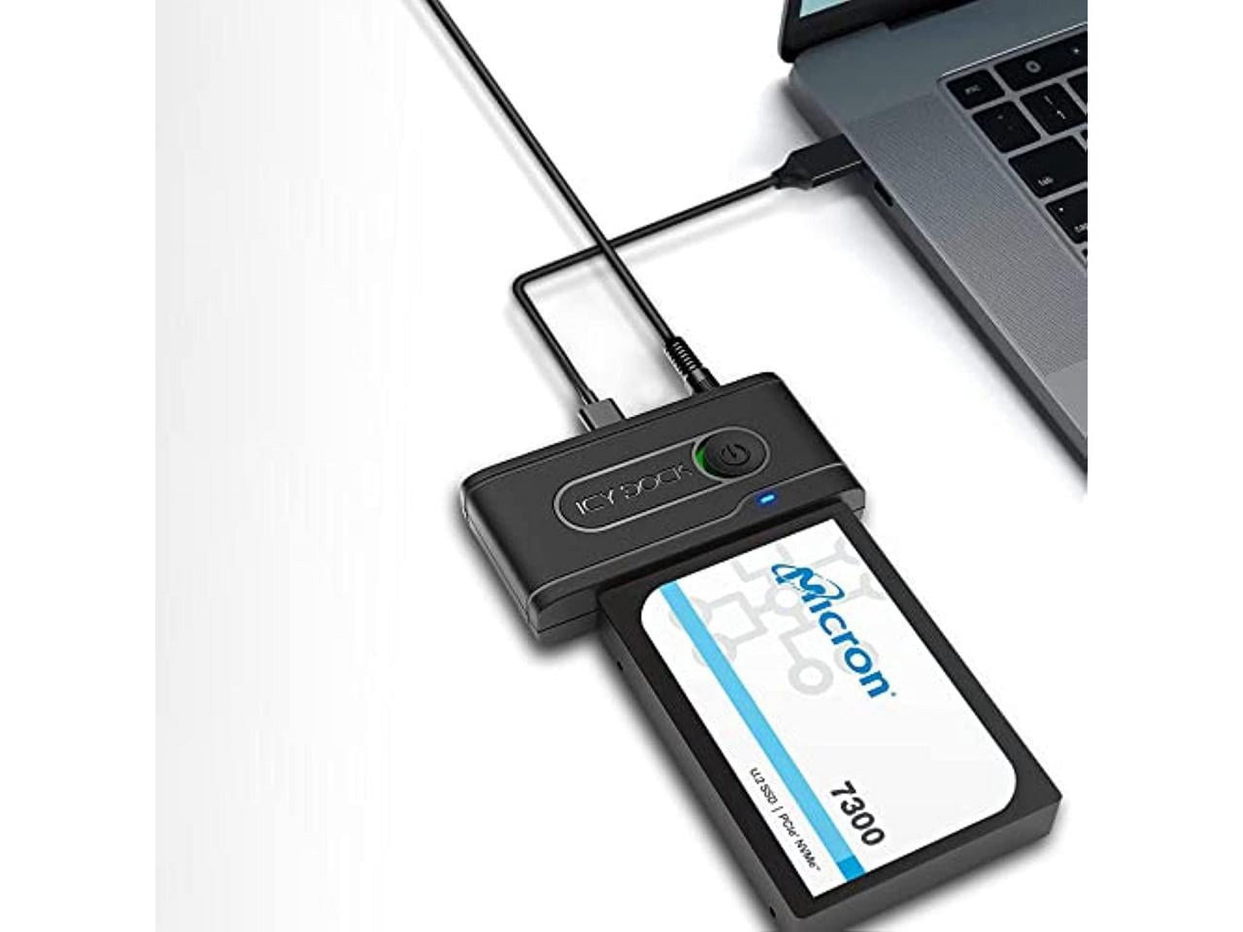 Icy Dock MB931U1VBR1 EZ-Adapter Ex USB-C/A Gen 2 U.2 NVMe SSD Enclosure
