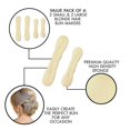 thumbnail image 2 of Magic Hair Bun Maker, paquete de 4 (2 pequeños, 2 grandes), esponja de espuma, accesorios para moldear bollos, fuerte, flexible, reutilizable, 2 of 4
