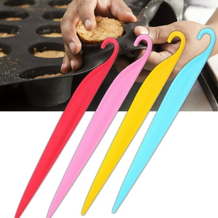 

GROFRY Cake Scrapers Lightweight Safe 4 Colors PP Cake Scraper Baking Tools for Kitchen