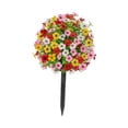 thumbnail image 4 of Decoraciones artificiales de jardín de flores de 24 para la cama de flores de la de patio Pinkyello de rojo, 4 of 8