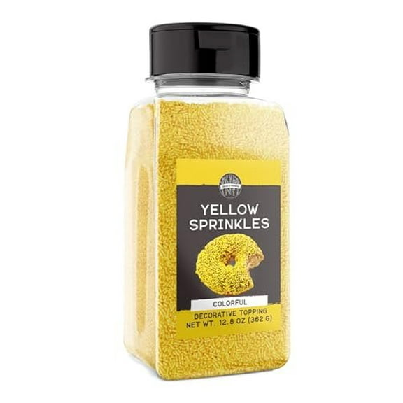 Birch & Meadow Yellow Sprinkles, 12.8 oz, Fun & Decorative Topping