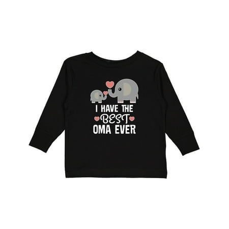 

Inktastic Best Oma Ever Grandchild Gift Toddler Boy or Toddler Girl Long Sleeve T-Shirt